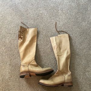 Knee high BEDSTU Boots with lace up in back
